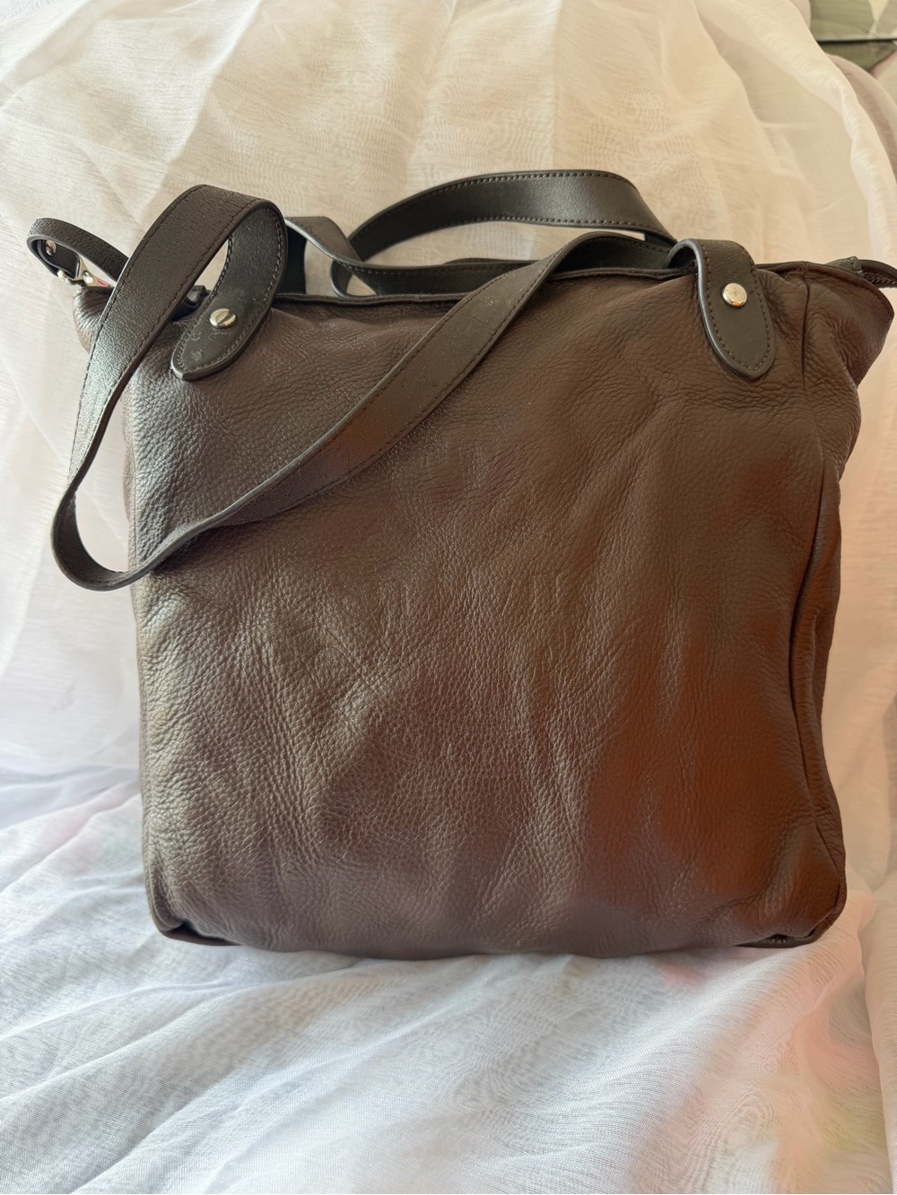 Polo by Ralph Lauren Dark Brown Leather Tote